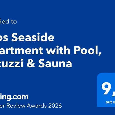 Aros Seaside With Pool, Jacuzzi & Sauna Leilighet